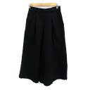 【中古】グリーンレーベルリラクシング ユナイテッドアローズ green label relaxing ガウチョパンツ ワイドパンツ 七分丈 ウール 36 紺 ネイビー /SM23 レディース 【ベクトル 古着】 240127(4)