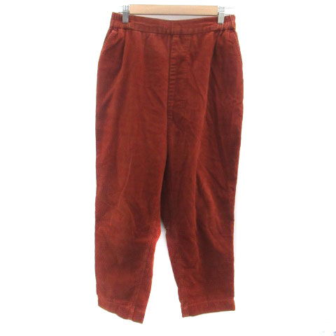 Corduroy - 【中古】ニコアンド Niko and.. コーデュロイパンツ テーパードパンツ イージー 七分丈 3 茶色 ブラウン /HO32 レディース 【ベクトル 古着】 230927