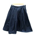 【中古】アーバンリサーチ ドアーズ URBAN RESEARCH DOORS フレアスカート ギャザースカート ミモレ丈 無地 ONE 紺 ネイビー /SY23 レディース 【ベクトル 古着】 231004(4)