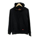 【中古】ディッキーズ Dickies パーカー プルオーバー 無地 M 黒 ブラック /YS39 メンズ 【ベクトル 古着】 230928
