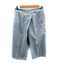 【中古】スピック&スパン Spick&Span クロップドパンツ 七分丈 無地 ウール混 38 グレー /SY11 レディース 【ベクトル 古着】 231007