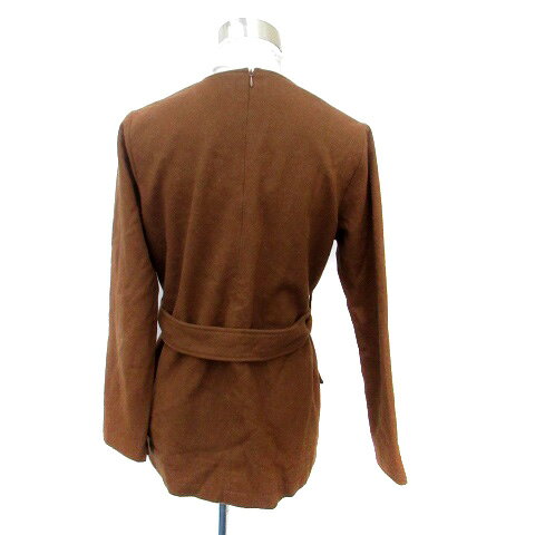 【中古】ミラオーウェン Mila Owen カットソー ラウンドネック 長袖 リボンベルト付き ウール混 F 茶色 ブラウン /HO33 レディース 【ベクトル 古着】 231010 auc-vector-19510595 ブランド古着の買取販売ベクトル サンプル画像2