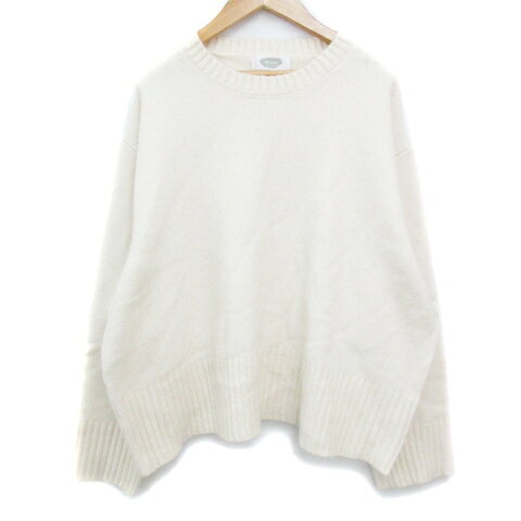 Crew Neck - 【中古】ホリデイ holiday ニット セーター 長袖 クルーネック 無地 F アイボリー /FF19 レディース 【ベクトル 古着】 231011