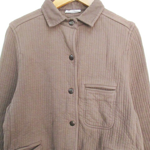 【中古】アーメン ARMEN CPOジャケット ミドル丈 F 茶 ブラウン /FF5 レディース 【ベクトル 古着】 231016