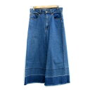 【中古】レプシィム LEPSIM デニムパンツ ジーンズ ワイドパンツ アンクル丈 カットオフ M ブルー 青 /MS39 ■MO レディース 【ベクトル 古着...
