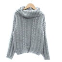 【中古】ダズリン dazzlin ニット セーター タートルネック 長袖 F グレー /HO34 ■MO レディース 【ベクトル 古着】 231017(4)