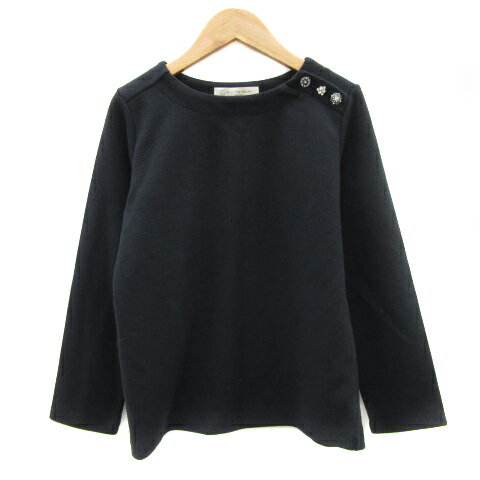 【中古】B&Y ユナイテッドアローズ BEAUTY&YOUTH ビューティー&ユース ニット カットソー 長袖 ラウンドネック 無地 ビジュー ウール混 紺 ネイビー /YS12 レディース 【ベクトル 古着】 231110 【中古】B&Y ユナイテッドアローズ BEAUTY&YOUTH ビューティー&ユース ニット カットソー 長袖 ラウンドネック 無地 ビジュー ウール混 紺 ネイビー /YS12 レディース 【ベクトル 古着】 231110