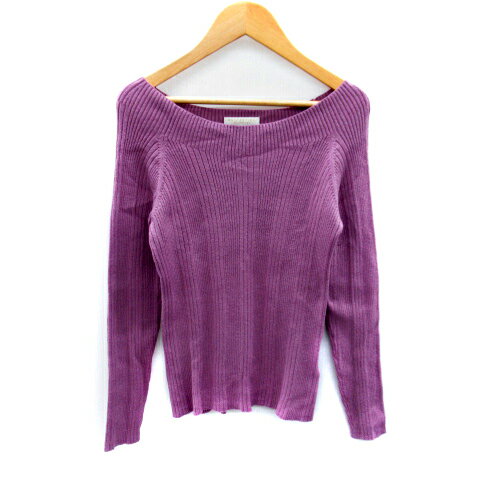 【中古】プロポーション ボディドレッシング PROPORTION BODY DRESSING リブニット カットソー 長袖 ボ..