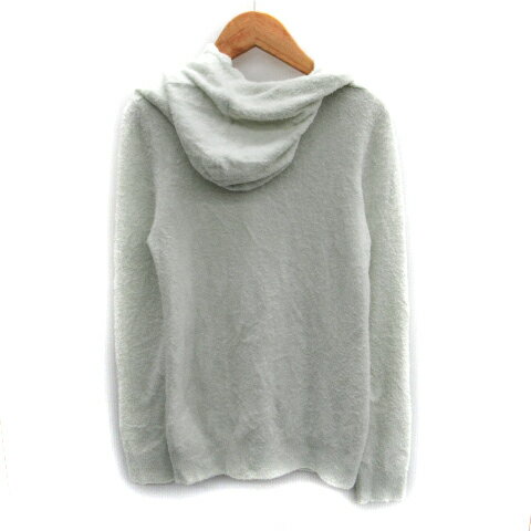 【中古】ジェラートピケ gelato pique ルームウェア パーカー ジャケット ミドル丈 ダブルジップ F ミントブルー /SM22 レディース 【ベクトル 古着】 231116