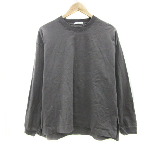 【中古】WYM ウィム Tシャツ カットソー 長袖 ラウンドネック 無地 オーバーサイズ S グレー /YS32 メンズ 【ベクトル 古着】 231114