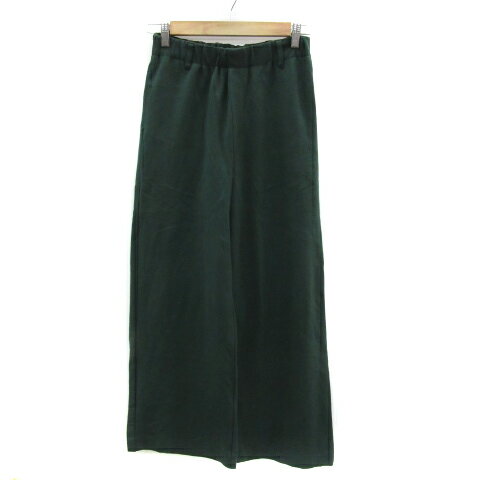 【中古】ビス ViS ワイドパンツ アンクル丈 無地 M 緑 グリーン /YS15 レディース 【ベクトル 古着】 231122