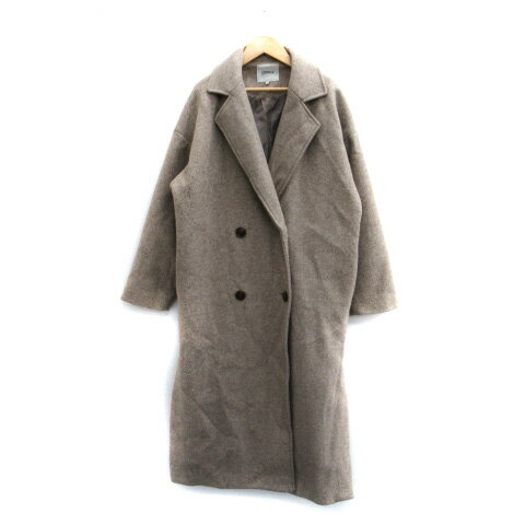 【中古】コトリカ COTORICA. チェスターコート ロング丈 ダブルボタン F ベージュ /SM30 レディース 【ベクトル 古着】 231127 【中古】コトリカ COTORICA. チェスターコート ロング丈 ダブルボタン F ベージュ /SM30 レディース 【ベクトル 古着】 231127