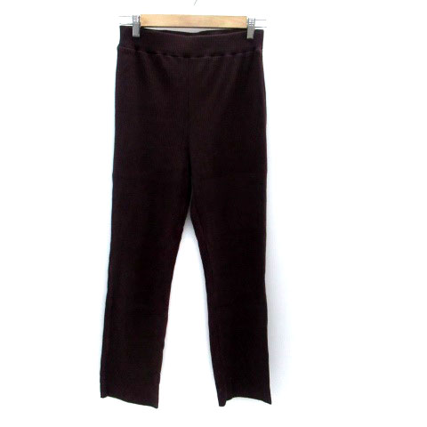 【中古】グローバルワーク GLOBAL WORK リブパンツ ストレート ロング丈 イージー F 茶色 ブラウン /HO42 レディース 【ベクトル 古着】 231222 auc-vector-19607666 ブランド古着の買取販売ベクトル パッケージ画像