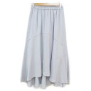 【中古】マジェスティックレゴン MAJESTIC LEGON フレアスカート フィッシュテールスカート ロング丈 マキシ丈 無地 M 水色 ライトブルー /FF40 レディース 【ベクトル 古着】 231227(4)