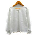【中古】インデックス INDEX ブラウス カットソー 長袖 スリットネック 無地 フェイクパール M 白 ホワイト /SY43 レディース 【ベクトル 古着】 231213