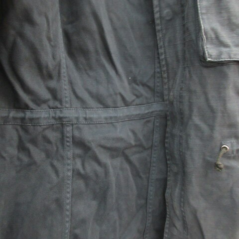 【中古】シップス SHIPS ミリタリーコート ミドル丈 ジップアップ S ネイビー 紺 /YM5 ■MO メンズ 【ベクトル 古着】 231225