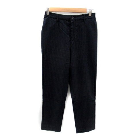 【中古】グローバルワーク GLOBAL WORK スラックスパンツ テーパードパンツ アンクル丈 ストライプ柄 M 紺 ネイビー /SY13 レディース 【ベクトル 古着】 231227 auc-vector-19607898 ブランド古着の買取販売ベクトル パッケージ画像