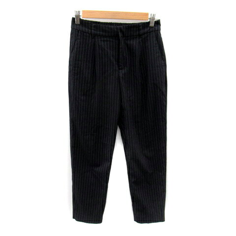 【中古】グローバルワーク GLOBAL WORK テーパードパンツ タックパンツ アンクル丈 S 紺 ネイビー /SY16 レディース 【ベクトル 古着】 231227 auc-vector-19607906 ブランド古着の買取販売ベクトル パッケージ画像