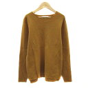 【中古】アーバンリサーチ URBAN RESEARCH ニット カットソー 長袖 ラウンドネック 無地 M ライトブラウン /YS32 レディース 【ベクトル 古着】 240111(4)
