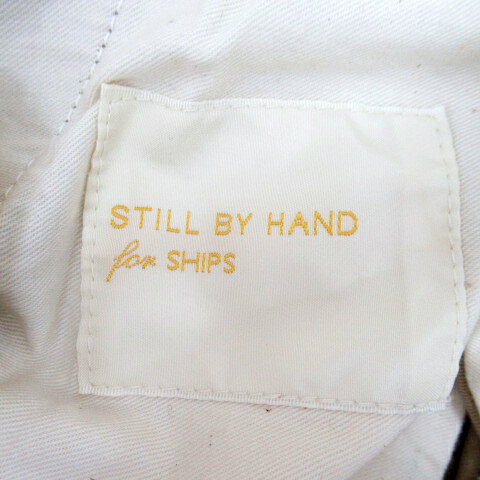 【中古】シップス SHIPS × スティルバイハンド STILL BY HAND チノパンツ ストレートパンツ アンクル丈 36 ベージュ /SY20 ■MO メンズ 【ベクトル 古着】 240110
