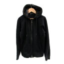【中古】エムケーミッシェルクランオム MK MICHEL KLEIN HOMME パーカー ジャケット ミドル丈 ダブルジップ 46 黒 ブラック /SM46 ...