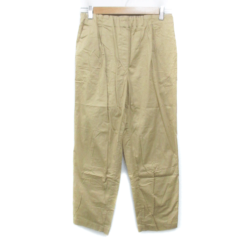 Other - 【中古】コーエン coen テーパードパンツ イージーパンツ タックパンツ アンクル丈 無地 M ベージュ /FF7 レディース 【ベクトル 古着】 240201