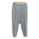【中古】ジョルジュ・レッシュ GEORGES RECH クロップドパンツ スラックスパンツ 七分丈 無地 ウール 32 グレー /SY22 レディース 【ベクト...