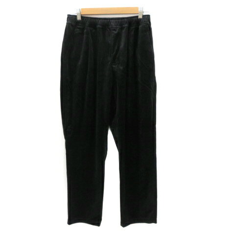 【中古】フリークスストア FREAKS STORE ストレートパンツ イージーパンツ ロング丈 無地 M 黒 ブラック /YK17 レディース 【ベクトル 古着】 240201