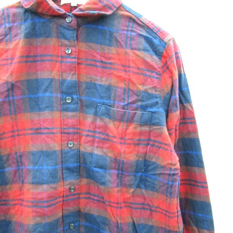 【中古】グローバルワーク GLOBAL WORK カジュアルシャツ 長袖 チェック柄 S レッド 赤 /YM45 レディース 【ベクトル 古着】 240205 auc-vector-19663739 ブランド古着の買取販売ベクトル サンプル画像3