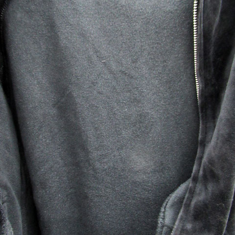 【中古】ジルスチュアート JILL STUART パーカー ミドル丈 ジップアップ ベロア M 紺 ネイビー /SM37 レディース 【ベクトル 古着】 240215