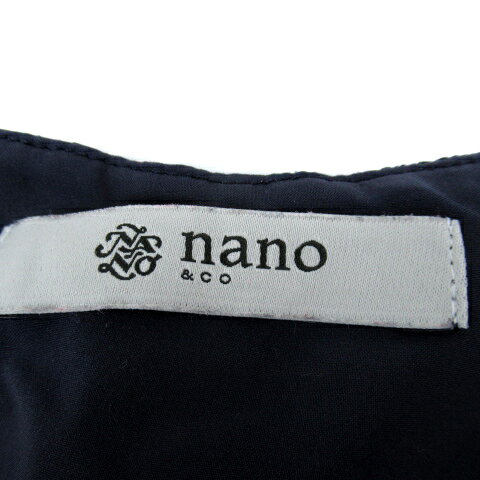 【中古】ナノ&コー nano&co ナノユニバース ブラウス カットソー 長袖 ラウンドネック 総レース 36 紺 ネイビー /SY36 ■MO レディース 【ベクトル 古着】 240227 auc-vector-19706613 ブランド古着の買取販売ベクトル サンプル画像3