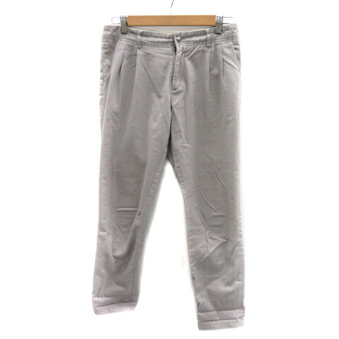 【中古】アダムエロペ Adam et Rope' テーパードパンツ アンクル丈 無地 38 グレー /YK3 ■MO レディース 【ベクトル 古着】 240229