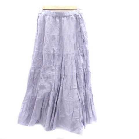 【中古】ロペピクニック ROPE Picnic フレアスカート ロング丈 マキシ丈 38 紫 パープル /HO14 レディース 【ベクトル 古着】 240301 auc-vector-19706278 ブランド古着の買取販売ベクトル サンプル画像2