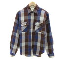 【中古】バックナンバー BACK NUMBER カジュアルシャツ 長袖 チェック柄 M マルチカラー 茶 ブラウン /YS30 ■MO メンズ 【ベクトル 古着】 240314(4)
