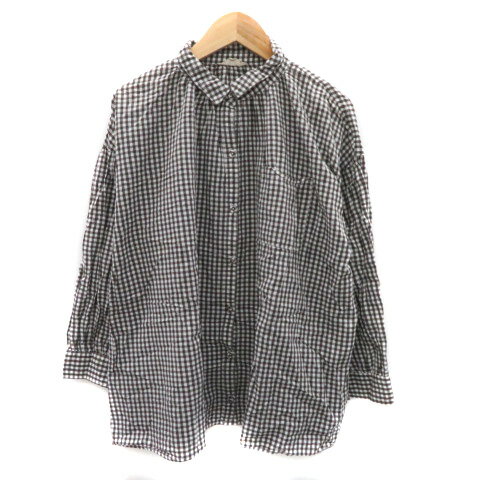 【中古】サマンサモスモス SM2 シャツ ブラウス 長袖 ギンガムチェック柄 オーバーサイズ M ダークソウル /YK40 レディース 【ベクトル 古着】 240321 【中古】サマンサモスモス SM2 シャツ ブラウス 長袖 ギンガムチェック柄 オーバーサイズ M ダークソウル /YK40 レディース 【ベクトル 古着】 240321