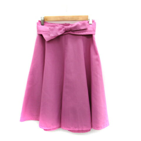 【中古】アプワイザーリッシェ Apuweiser-riche フレアスカート ミモレ丈 3点セット ベルト付き 2 ピンク /SM40 レディース 【ベクトル ...