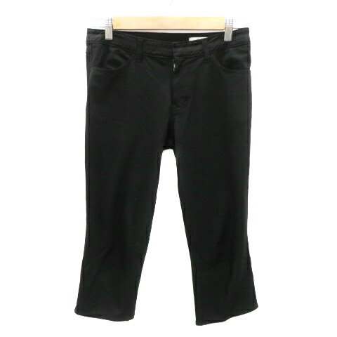 【中古】エスピービー SPB クロップドパンツ 七分丈 無地 M 黒 ブラック /YK7 レディース 【ベクトル 古着】 240328 【中古】エスピービー SPB クロップドパンツ 七分丈 無地 M 黒 ブラック /YK7 レディース 【ベクトル 古着】 240328