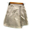 【中古】イーストボーイ EAST BOY キュロットパンツ ショートパンツ 短パン 無地 ライン F ライトベージュ /SY25 レディース 【ベクトル 古着】...