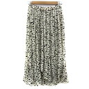 【中古】ワンアフター アナザー ナイスクラップ one after another NICE CLAUP プリーツスカート マキシ丈 ロング丈 ダルメシアン柄 ...