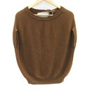 【中古】アーガ Aga ニット カットソー ノースリーブ ラウンドネック 9 茶 ブラウン /SM19 レディース 【ベクトル 古着】 240517