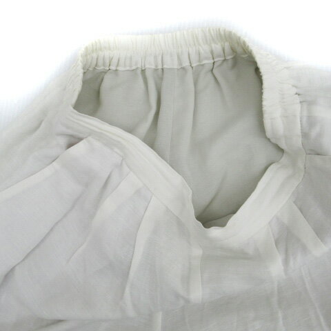 【中古】ロッソ ROSSO アーバンリサーチ ワイドパンツ ロング丈 リネン 麻 38 M 白 ホワイト /SM32 レディース 【ベクトル 古着】 240528