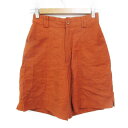 【中古】ジーナシス JEANASIS キュロット ショートパンツ 短パン 無地 F 茶 ブラウン /FF15 レディース 【ベクトル 古着】 240719