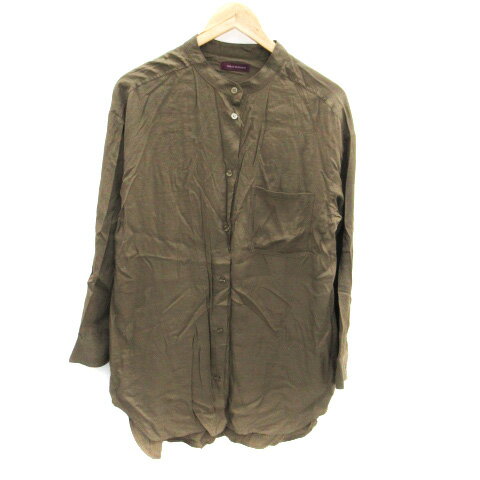 【中古】アーバンリサーチ URBAN RESEARCH シャツチュニック 長袖 バンドカラー F 茶 ブラウン /SM32 ■MO レディース 【ベクトル 古着】 240824 【中古】アーバンリサーチ URBAN RESEARCH シャツチュニック 長袖 バンドカラー F 茶 ブラウン /SM32 ■MO レディース 【ベクトル 古着】 240824