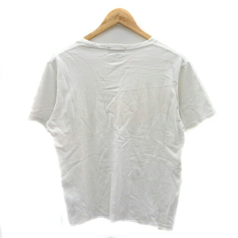 【中古】ビームスハート BEAMS HEART Tシャツ カットソー 半袖 プリント M オフホワイト /YK31 メンズ 【ベクトル 古着】 240717