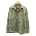 【中古】アーバンリサーチ ドアーズ URBAN RESEARCH DOORS シャツ ブラウス 長袖 ONE カーキ /YK42 レディース 【ベクトル 古着】 240802(4)