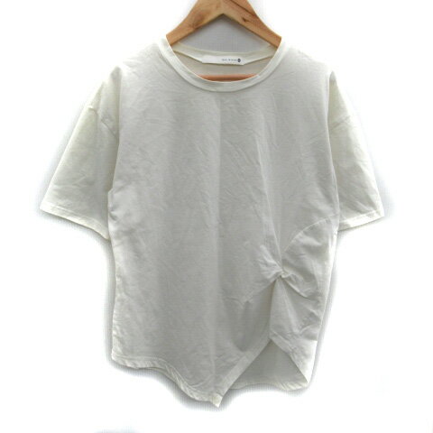 【中古】ブージュルード Bou Jeloud Tシャツ カットソー 半袖 ラウンドネック M アイボリー /SM20 レディース 【ベクトル 古着】 240821