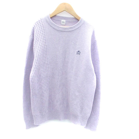 【中古】タケオキクチ TAKEO KIKUCHI ニット セーター クルーネック 長袖 刺繍 2 M 紫 パープル 紺 ネイビー /HO20 メンズ 【ベクトル 古着】 240909 【中古】タケオキクチ TAKEO KIKUCHI ニット セーター クルーネック 長袖 刺繍 2 M 紫 パープル 紺 ネイビー /HO20 メンズ 【ベクトル 古着】 240909