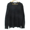 【中古】アズールバイマウジー AZUL by moussy ニット セーター 長袖 クルーネック L 黒 ブラック /FF13 メンズ 【ベクトル 古着】 241101(4)