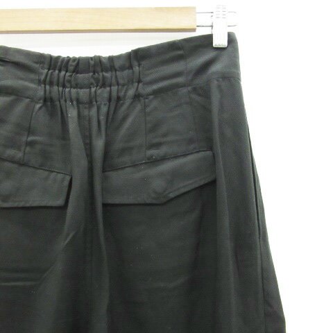 【中古】ズッカ zucca ワイドテーパードパンツ アンクル丈 S ブラック 黒 /YM8 レディース 【ベクトル 古着】 241101