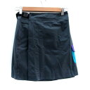 【中古】フェニックス PHENIX アウトドアウエア 台形スカート ミニ丈 M チャコールグレー 水色 ライトブルー /HO23 レディース 【ベクトル 古着】...